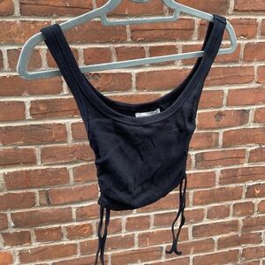 Black Tank Top with Adjustable Length